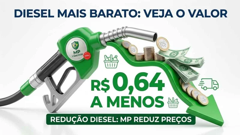 Guerra no Irã: MP 1.340/2026 reduz preço do diesel em R$ 0,64; entenda