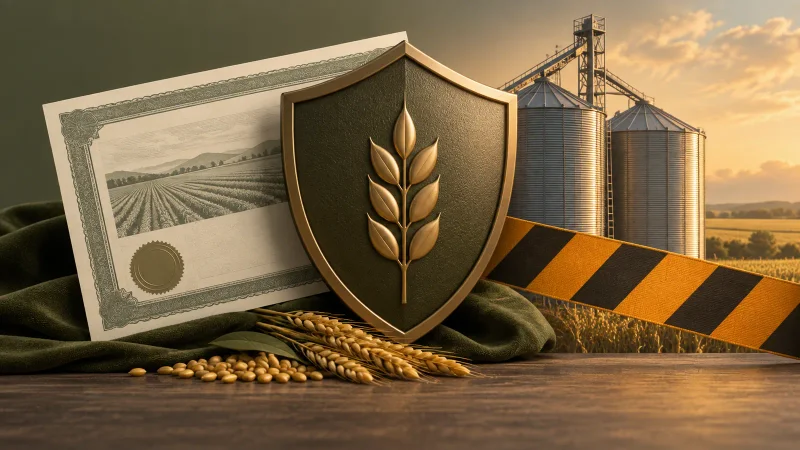 Colagem clean com crédito rural pausado e reserva de proteção