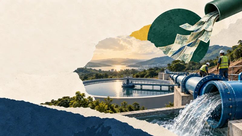 Colagem editorial clean sobre aegea capta r$ 1,5 bilhão e chega a r$ 6 bilhões no ano