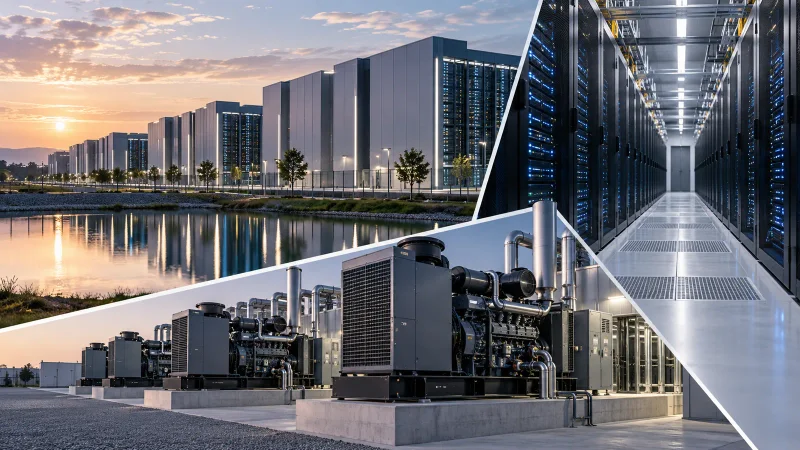 Generac fornecerá geradores para data centers da Amazon em 2027 e 2028.