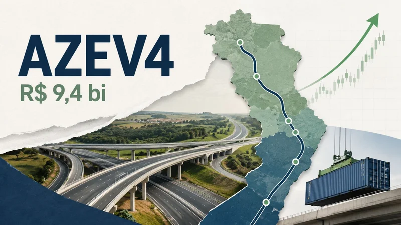 Ações AZEV4 dispararam após Azevedo & Travassos assinar contrato da Rota Mogiana, concessão de 520 km que prevê R$ 9,4 bilhões em investimentos.