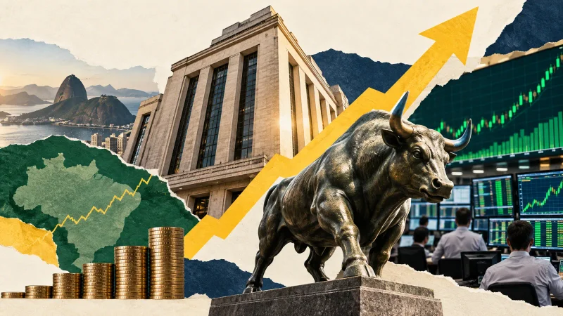 Colagem editorial clean sobre b3sa3 sobe mais de 24% com aposta em maior volume de negócios