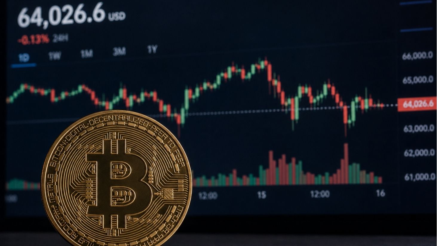 Bitcoin opera de lado em meio à aversão a risco no mercado global.