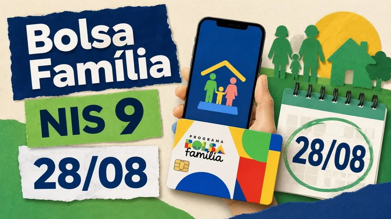 Bolsa Família paga hoje, 28 de agosto, beneficiários com NIS final 9. Veja quem recebe, valor médio e próxima data do calendário.