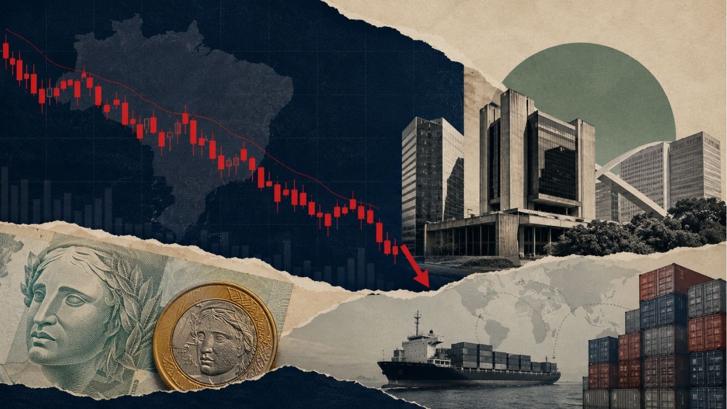 Bolsa vira as costas para Nova York e cai com tarifaço no radar