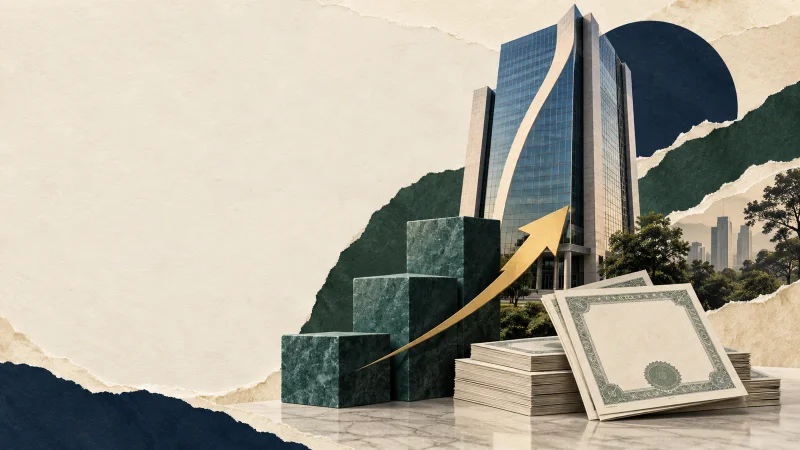 Colagem editorial clean sobre bradesco homologa aumento de capital de r$ 10 bilhões