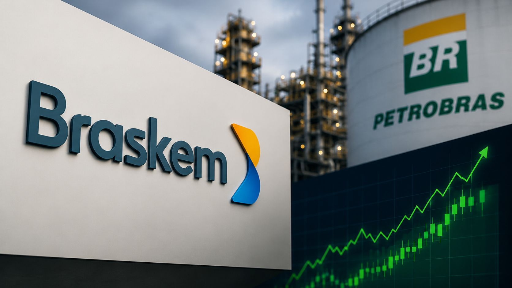 Ações da Braskem (BRKM5) chegaram a disparar 24% após Petrobras ampliar limite de crédito para R$ 2,35 bilhões. Entenda o acordo.