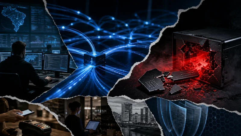 Colagem editorial com rede de pagamentos Lightning e servidor comprometido por falha de segurança