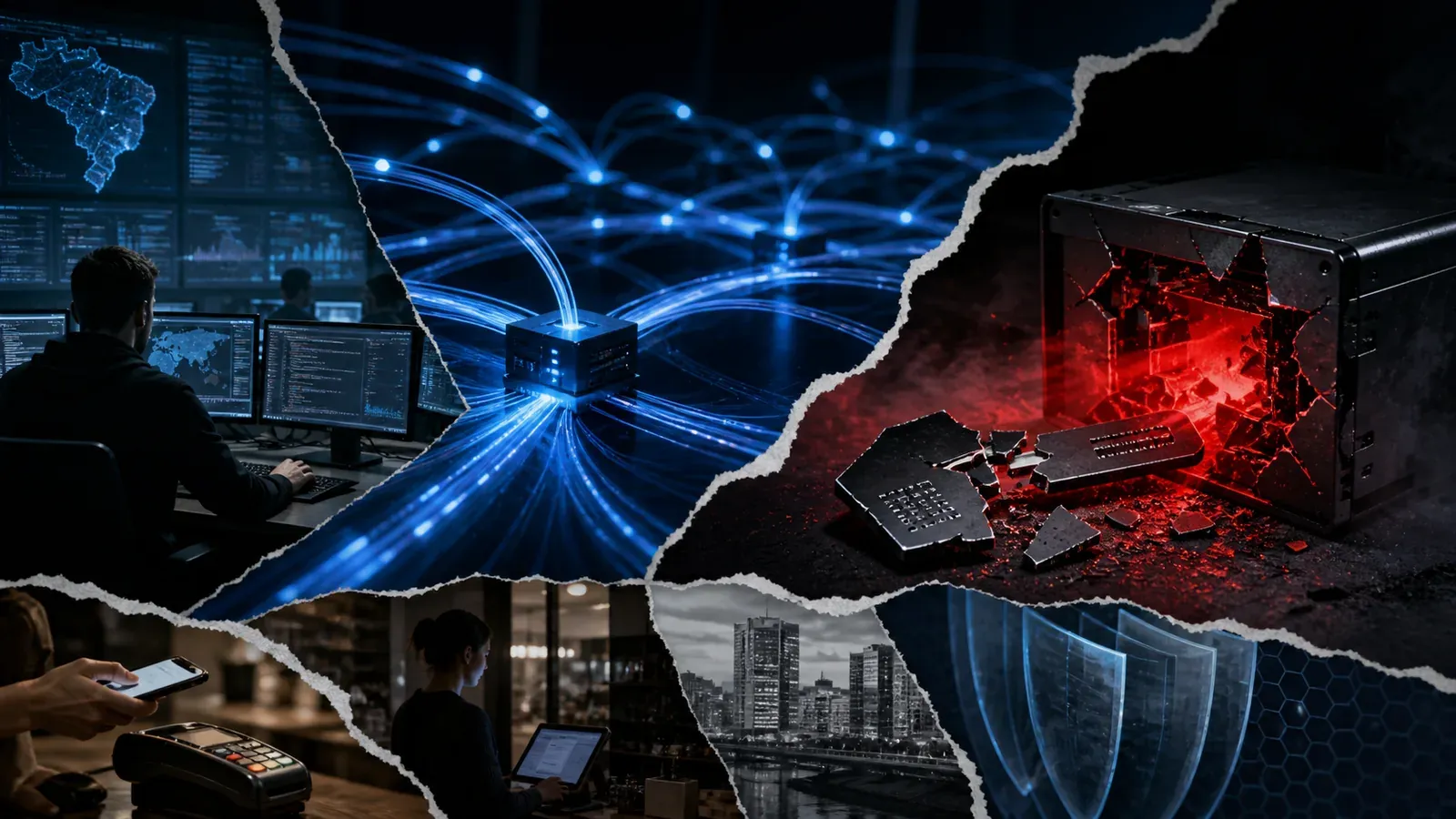 Colagem editorial com rede de pagamentos Lightning e servidor comprometido por falha de segurança