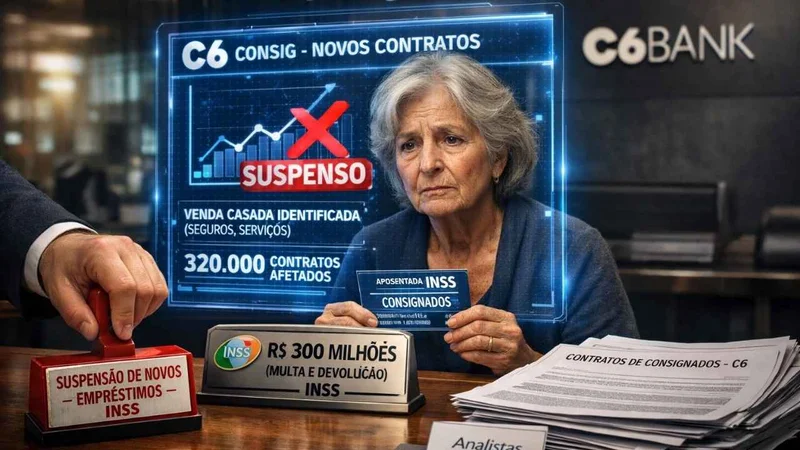 INSS suspende novos créditos consignados do banco C6