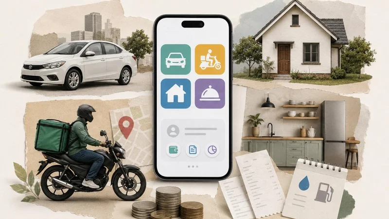 Economia compartilhada conecta consumidores, trabalhadores, restaurantes e proprietários por plataformas como Uber, iFood e Airbnb