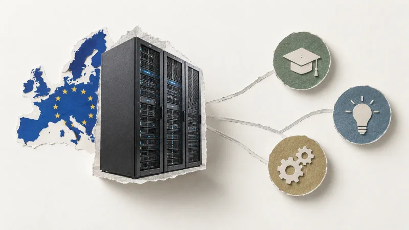 Colagem ilustrativa: SAP fecha acordo para comprar TechWolf e ampliar IA no trabalho