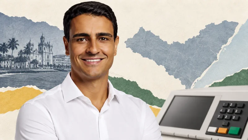 Colagem com Jhc, eleito governador de Alagoas