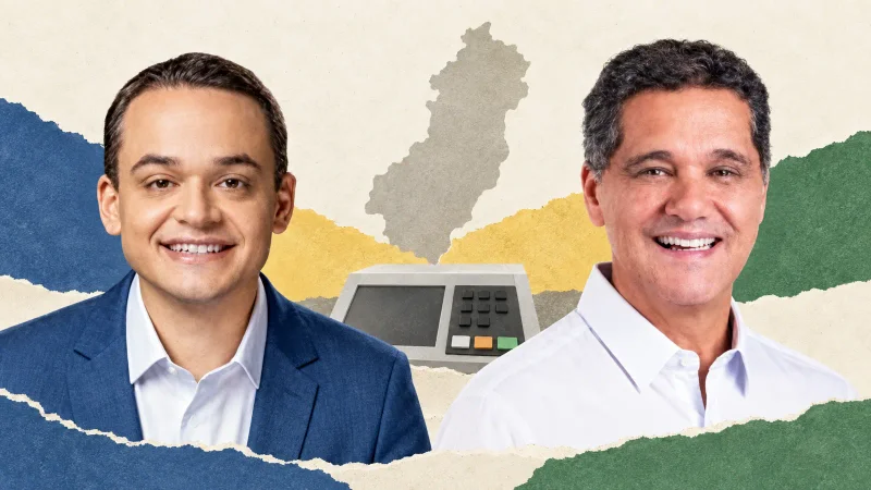 Colagem com Lorenzo Pazolini e Ricardo Ferraço, candidatos ao segundo turno em Espírito Santo