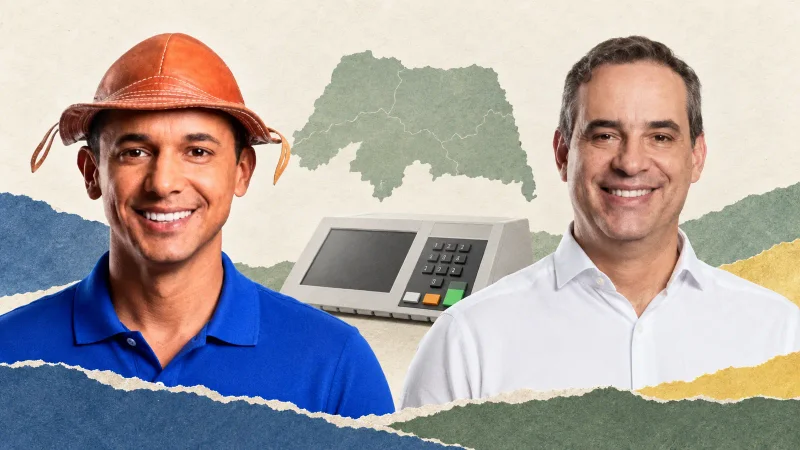 Colagem com Allyson e Cadu De Lula, candidatos ao segundo turno em Rio Grande do Norte