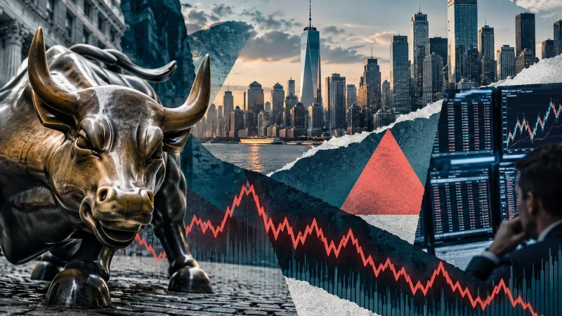 Tela abstrata de volatilidade e opções financeiras