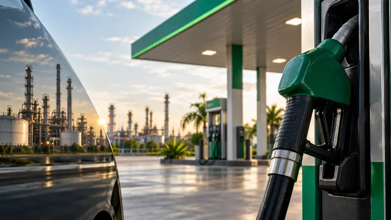 Bico de combustível e refinaria representam mudança no preço da gasolina