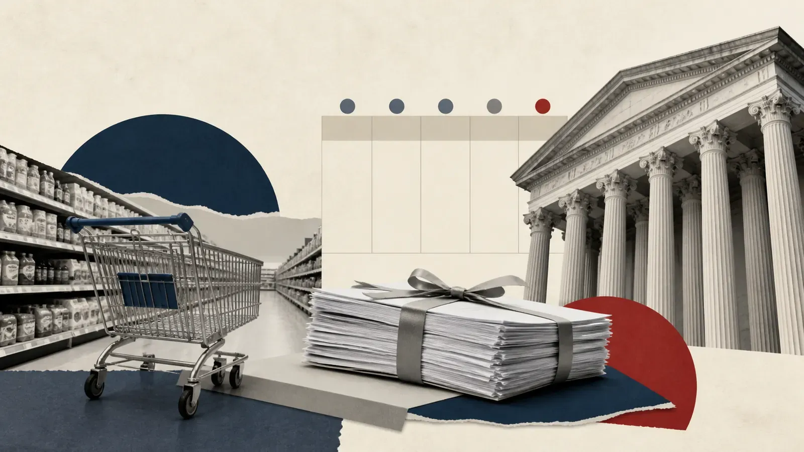 Supermercado, documentos e tribunal representam o processo de recuperação extrajudicial do GPA