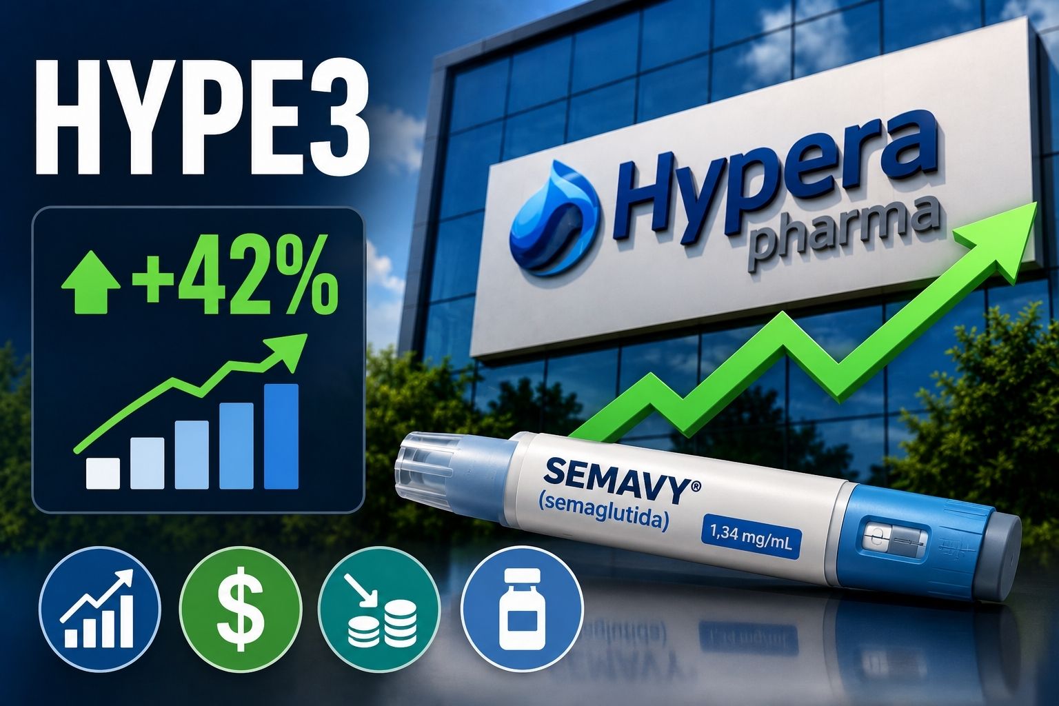Hypera (HYPE3) pode subir 42%; semaglutida pode elevar alvo a R$ 33
