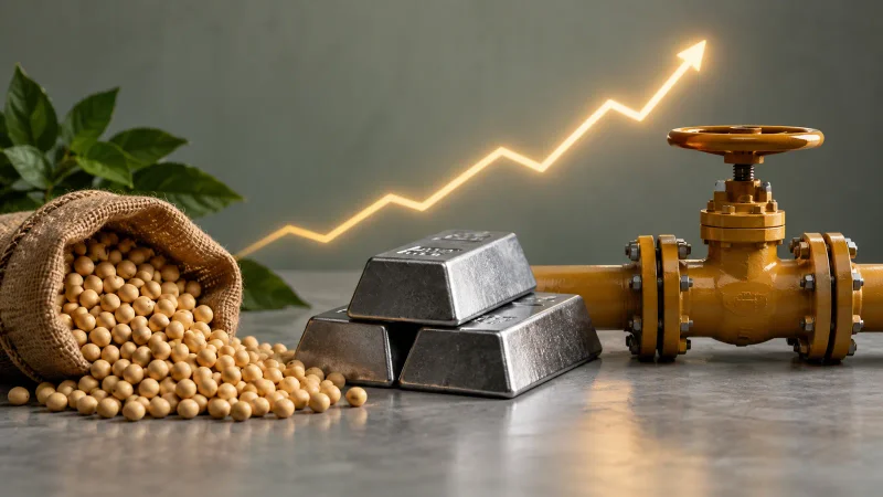 Grãos, metal e estrutura de energia representam os componentes do IC-Br em alta