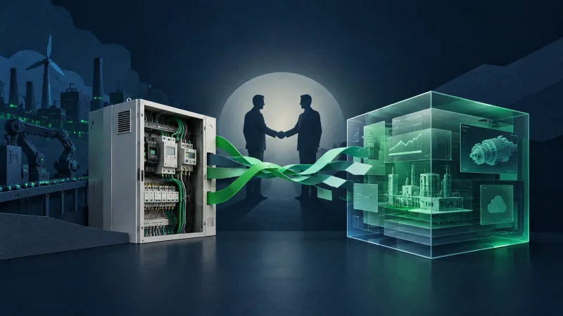 Colagem clean de automação industrial e software