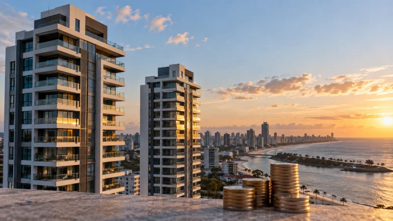Edifícios residenciais no Nordeste representando a entrada de MDNE3 no IDIV