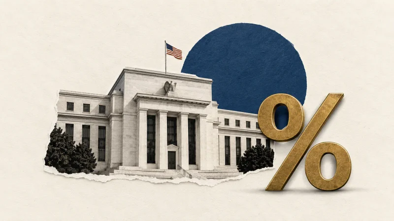 Colagem ilustrativa: Ata do Fed sinaliza espaço para nova alta de juros em 2026