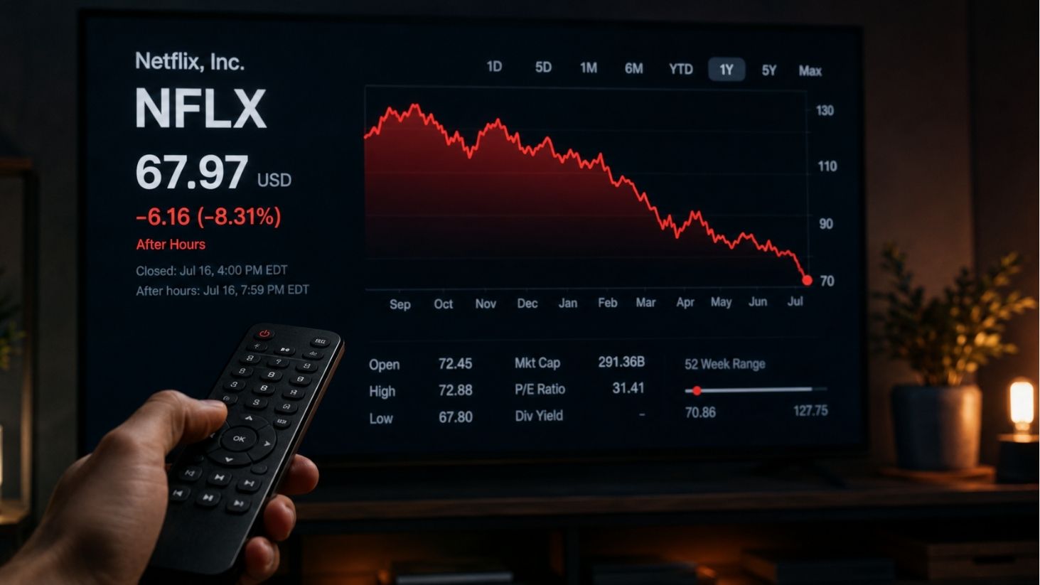 Ações da netflix despencam mesmo com lucro bilionário