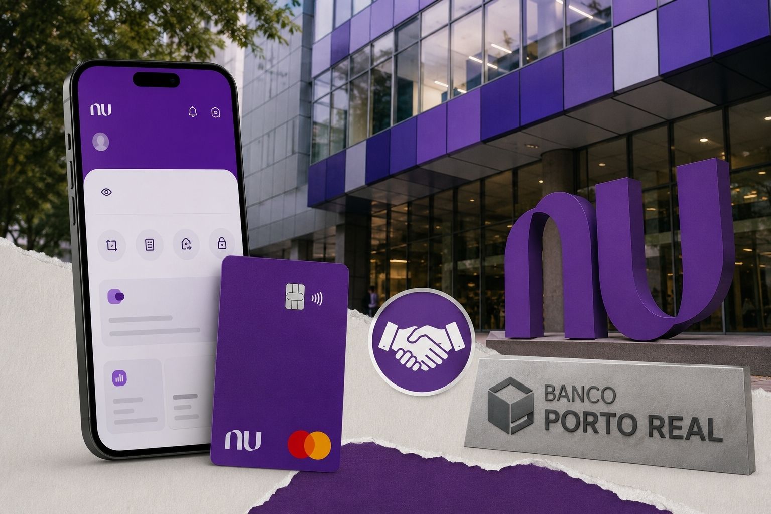Nubank compra o Banco Porto Real para obter licença bancária no Brasil