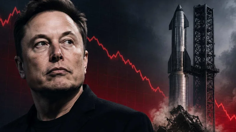 Ações da SPACEX despencam nessa segunda