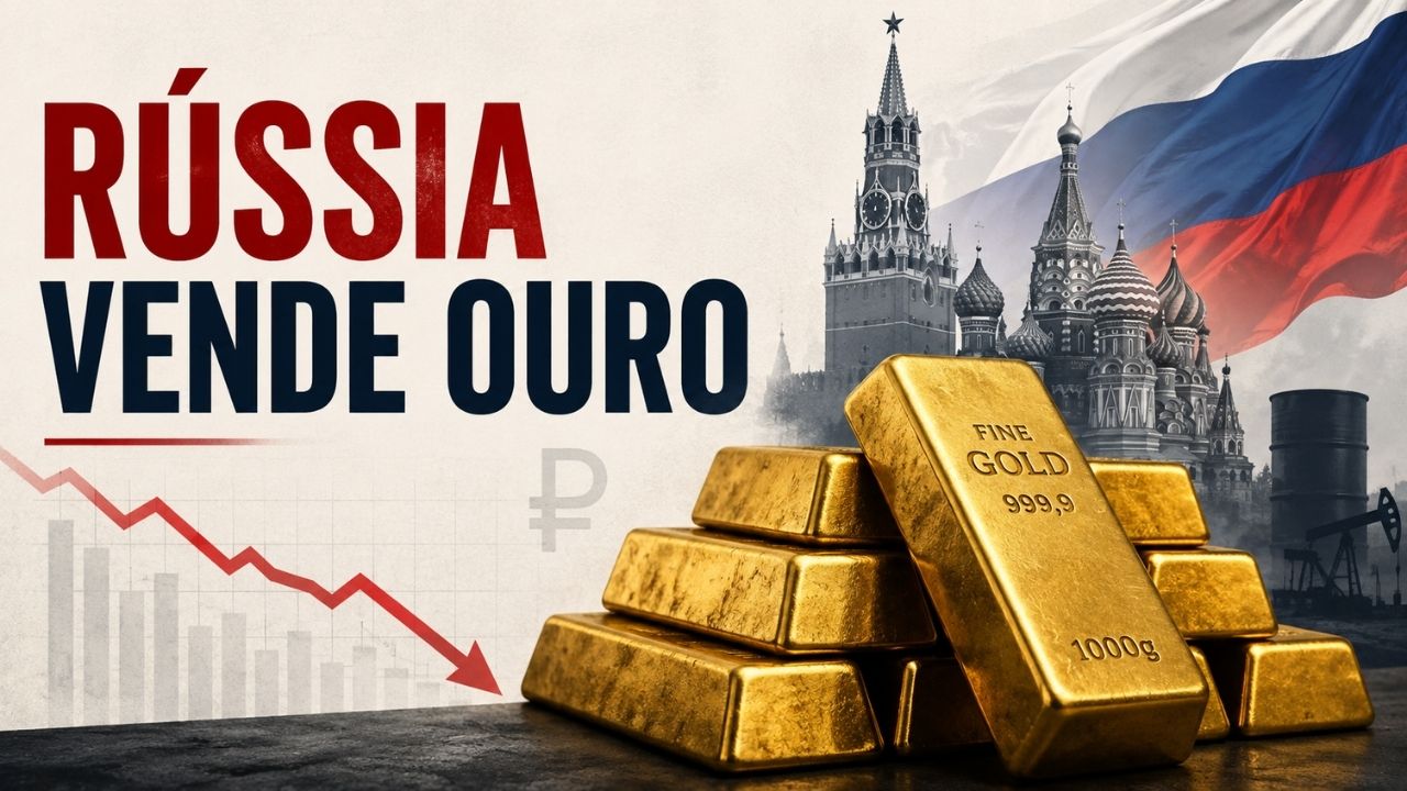 Rússia vende toneladas de ouro para compensar déficit público durante a guerra na Ucrânia