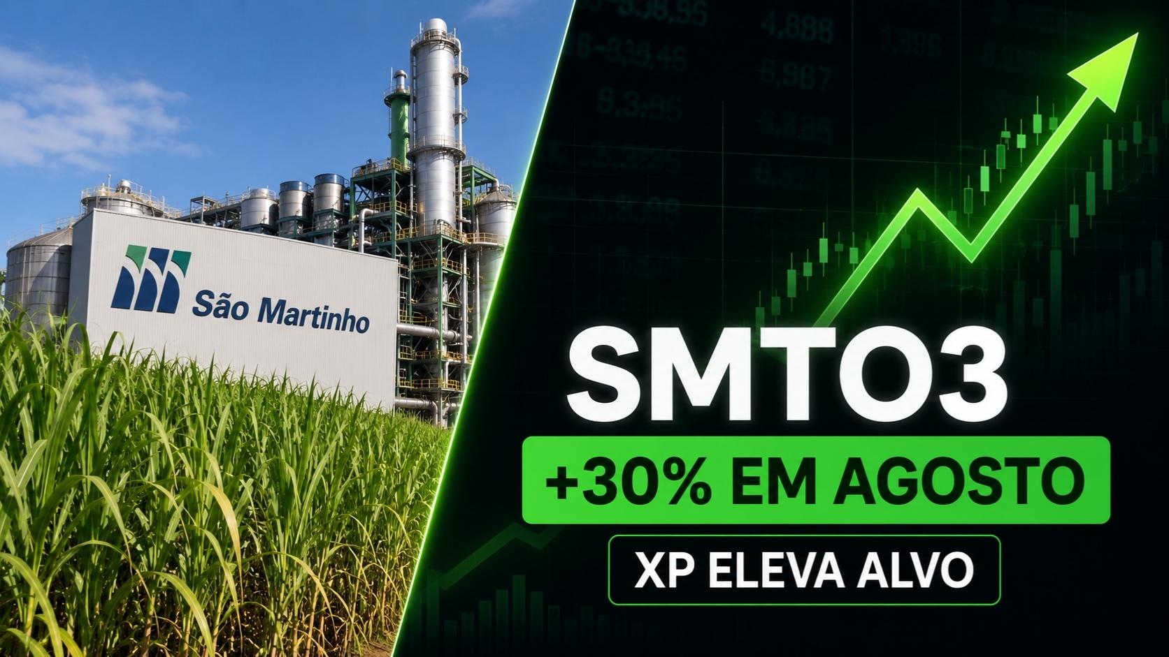 São Martinho (SMTO3) sobe 30% em agosto e XP eleva alvo em 51%