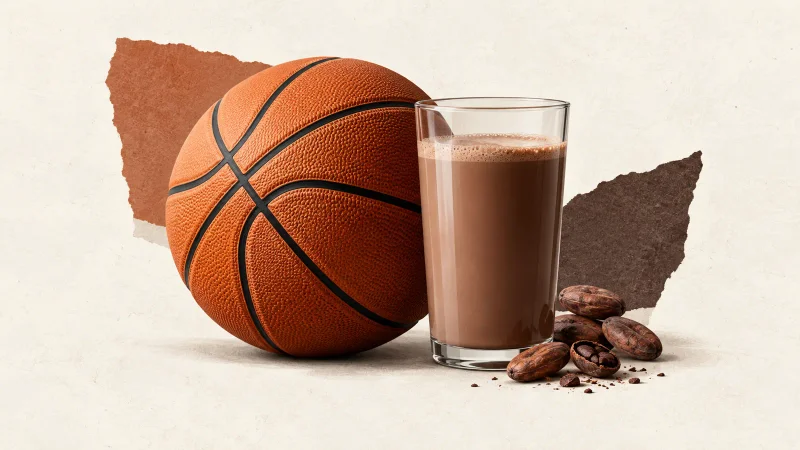 Colagem ilustrativa: Nestlé fecha acordo com NBA e inclui Nescau no Brasil