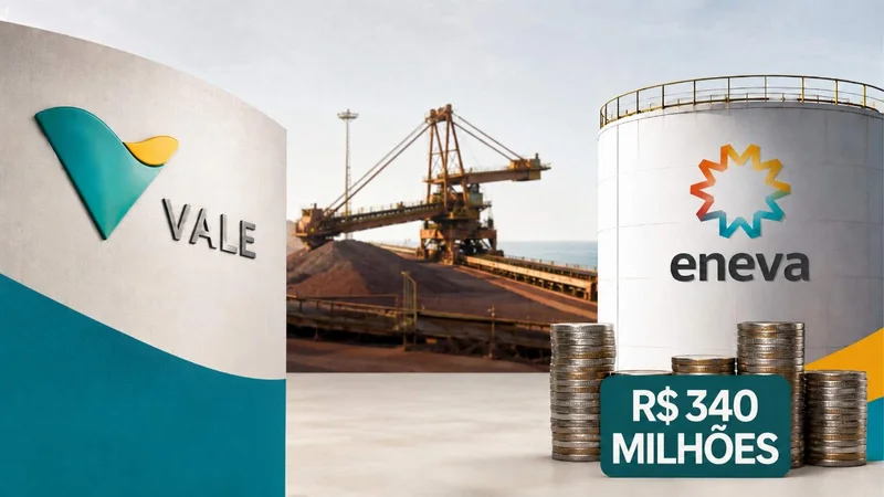Vale paga R$ 340 milhões à Eneva após encerrar contrato de fornecimento de gás natural liquefeito.